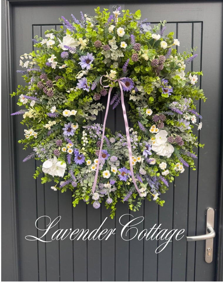 Lavender Cotttage Door Wreath