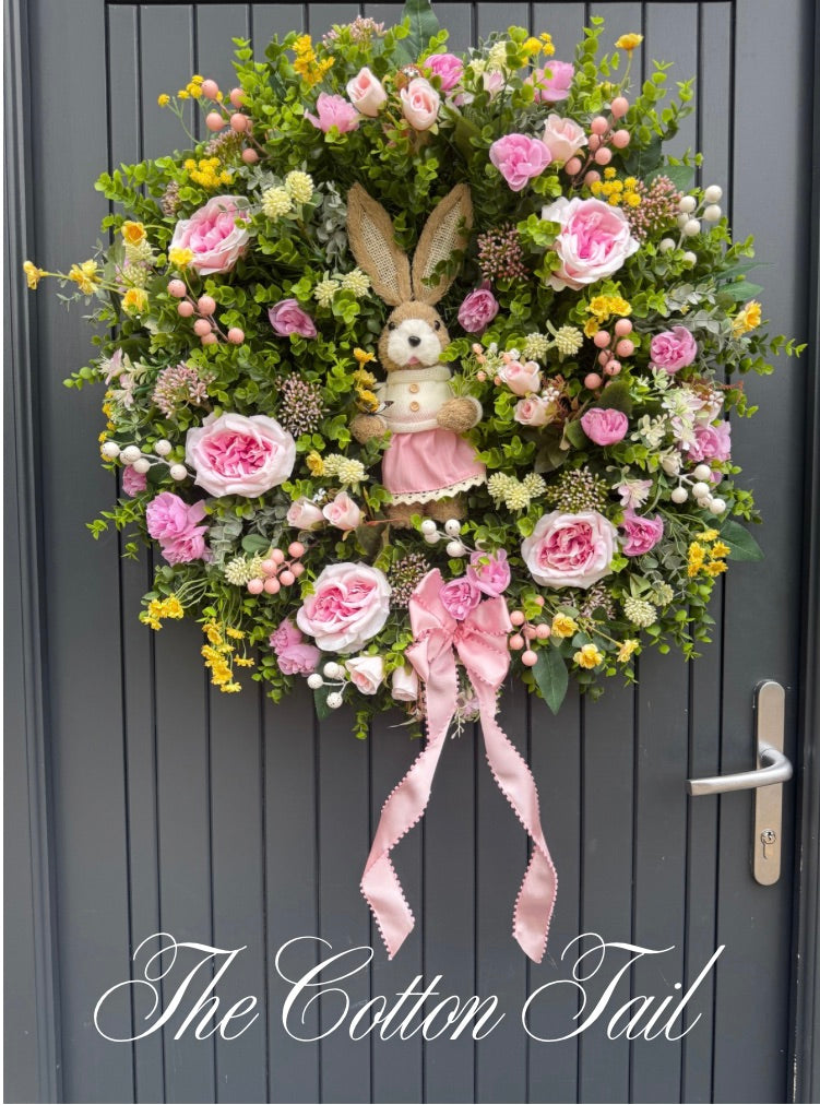 Easter Wreath Cotton Tail